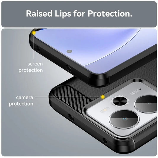 Case for Realme 14T / 14, Techsuit, Carbon, Black