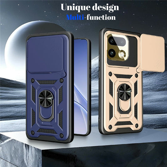 Hülle für Realme 16 Pro+, Techsuit, CamShield, Blau