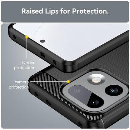 Hülle für Realme 16 Pro+, Techsuit, Carbon, Schwarz