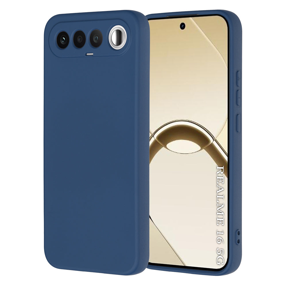 Hülle für Realme 16, Techsuit, SoftFlex, Marineblau