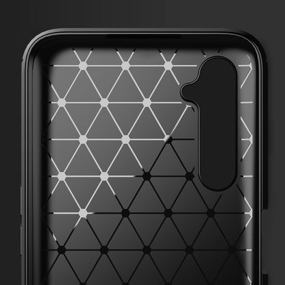 Hülle für Realme 6 Pro, Techsuit, Carbon, Schwarz