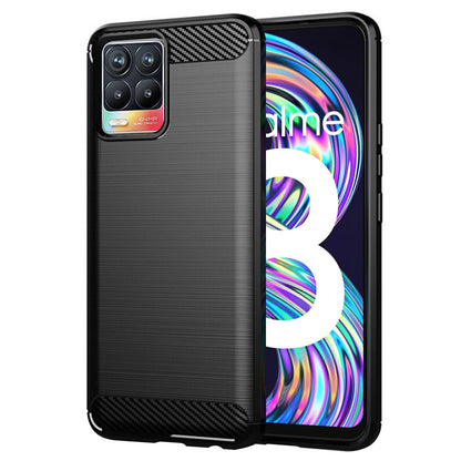 Case for Realme 8 Pro / 8, Techsuit, Carbon, Black
