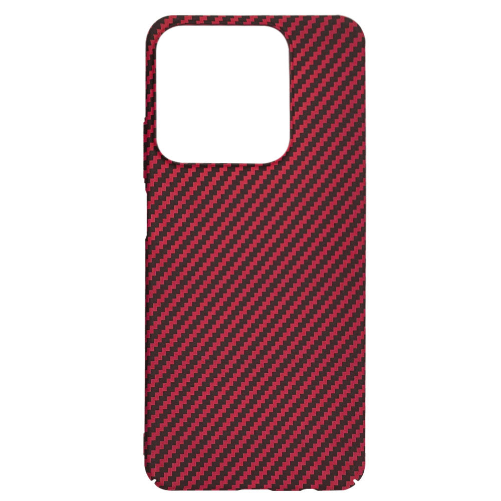 Hülle für Realme C63 / C61, Techsuit, Carbonite FiberShell, Rot