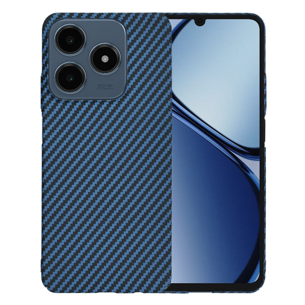 Hülle für Realme C63 / C61, Techsuit, Carbonite FiberShell, Türkis