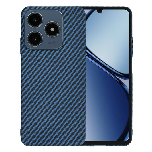 Hülle für Realme C63 / C61, Techsuit, Carbonite FiberShell, Türkis