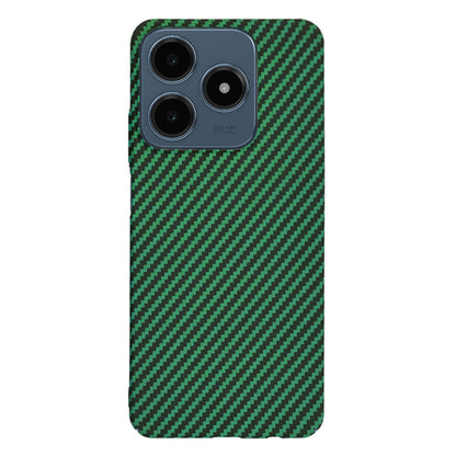 Hülle für Realme C63 / C61, Techsuit, Carbonite FiberShell, Grün