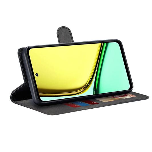 Hülle für Realme C67 4G, Techsuit, Diary Book, Schwarz