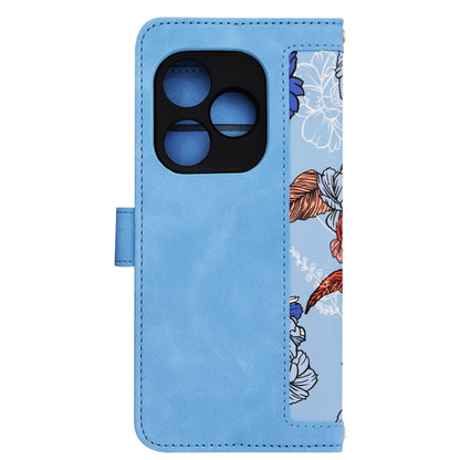 Hülle für Realme GT 6T / GT 6, Techsuit, FlipCraft, Blau