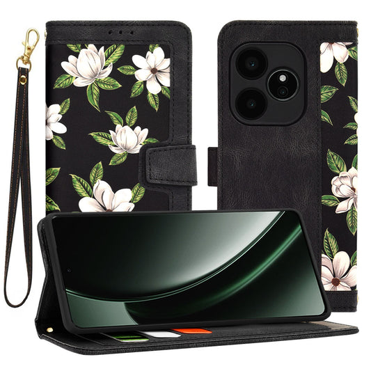 Hülle für Realme GT 6T / GT 6, Techsuit, FlipCraft, Schwarz