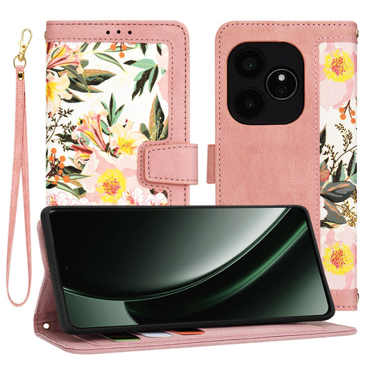 Hülle für Realme GT 6T / GT 6, Techsuit, FlipCraft, Rosa