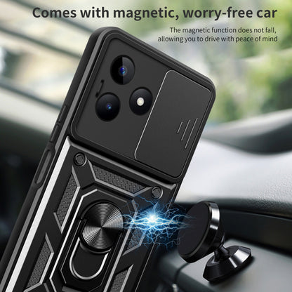 Hülle für Realme Note 50 / C51, Techsuit, CamShield, Schwarz