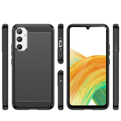 Hülle für Samsung Galaxy A34 A346, OEM, Carbon, Schwarz