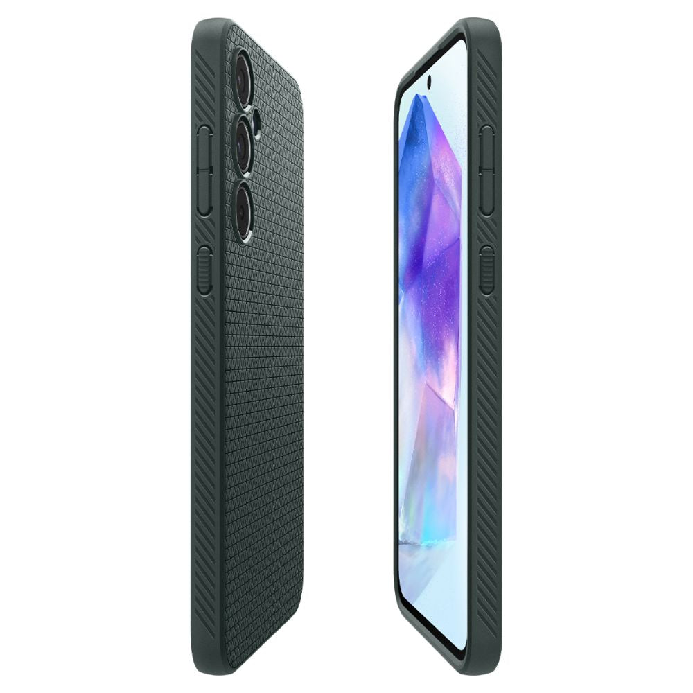 Hülle für Samsung Galaxy A55 5G A556, Spigen, Liquid Air, Grün ACS07527