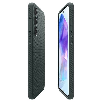 Hülle für Samsung Galaxy A55 5G A556, Spigen, Liquid Air, Grün ACS07527