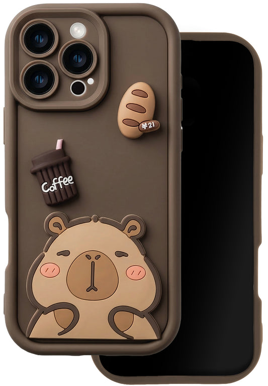 Hülle für Samsung Galaxy A26 A266, OEM, Ultra Trendy 3D Capybara, Braun