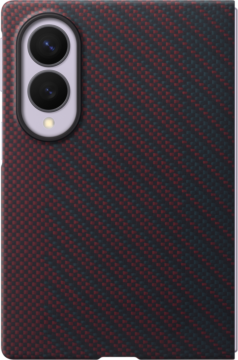 Hülle für Samsung Galaxy Z Fold8 F971, Carbon Magnet Case, Rot EF-KF971SREGWW