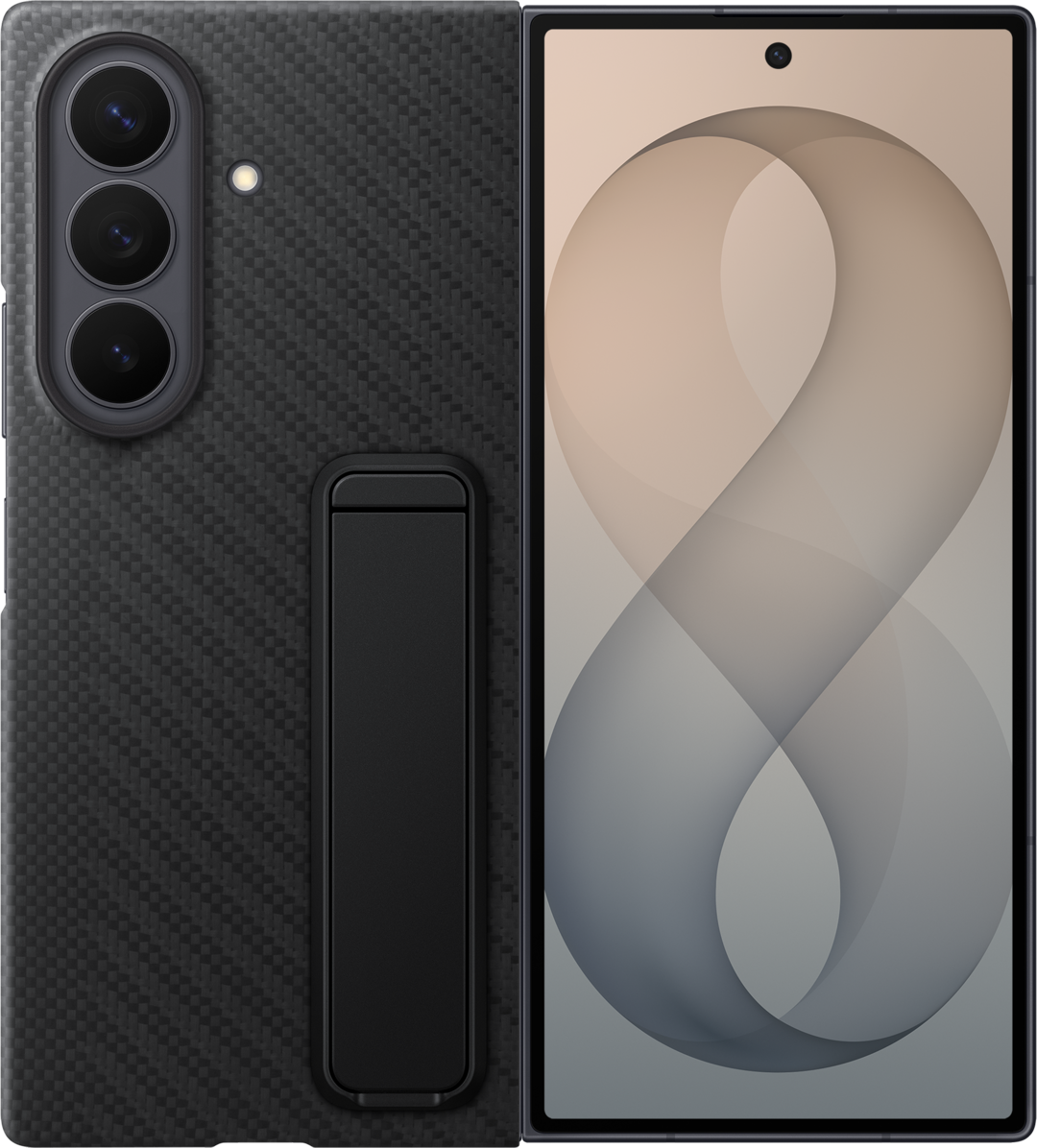 Hülle für Samsung Galaxy Z Fold8 Ultra F976, Carbon Standing, Schwarz EF-XF976SBEGWW