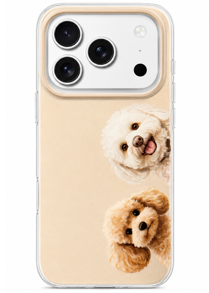 Hülle für Samsung Galaxy A07 5G A076 / A07 4G A075, Perfect Case, Dreamora Pudel, Mehrfarbig