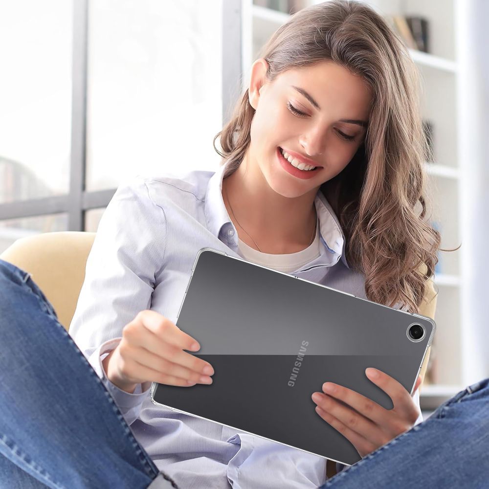 Case for Samsung Galaxy Tab A11 / Tab A9, Tech-Protect, Flexair, Transparent