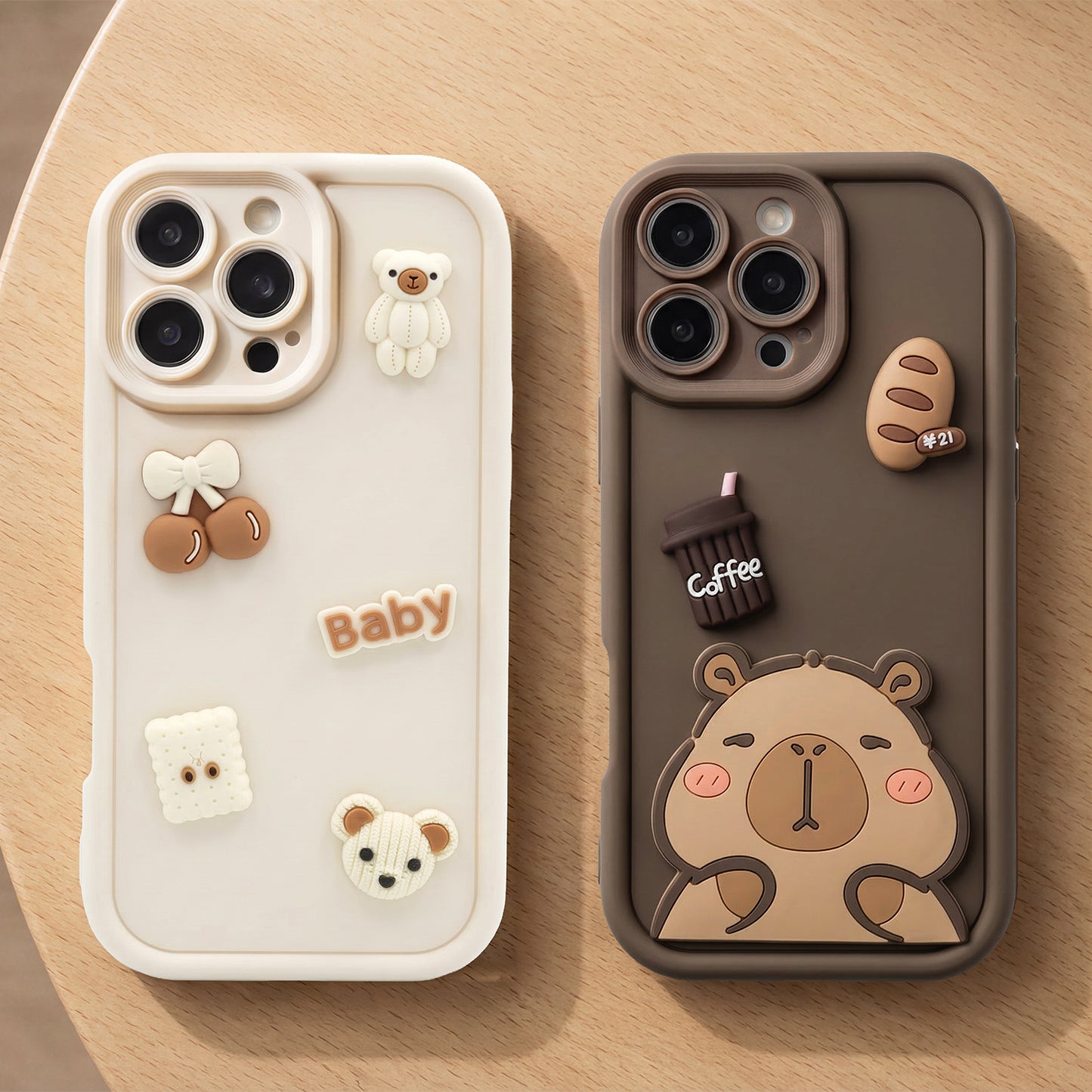 Case for Samsung Galaxy S26 Plus S947, OEM, Ultra Trendy 3D Capybara, Brown