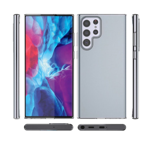 Hülle für Samsung Galaxy S22 Ultra 5G S908, OEM, Ultra Slim, 0,5 mm, Transparent