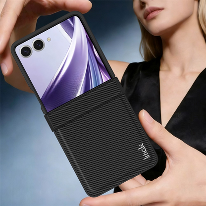 Hülle für Samsung Galaxy Z Flip8 F776, Imak, Carbon, Schwarz