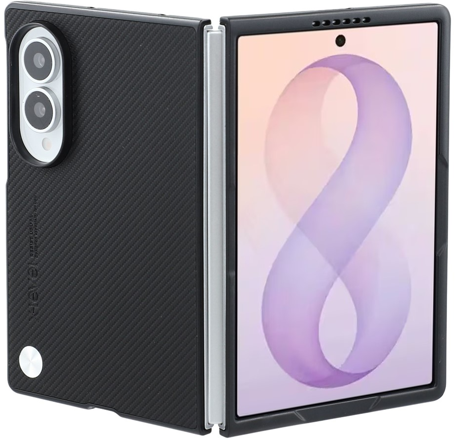 Hülle für Samsung Galaxy Z Fold8 F971, X-Level, Carbon, Schwarz