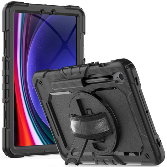 Hülle für Samsung Galaxy Tab S10 Lite / Tab S10 FE / Tab S9 FE / Tab S9, Tech-Protect, Solid360, Schwarz