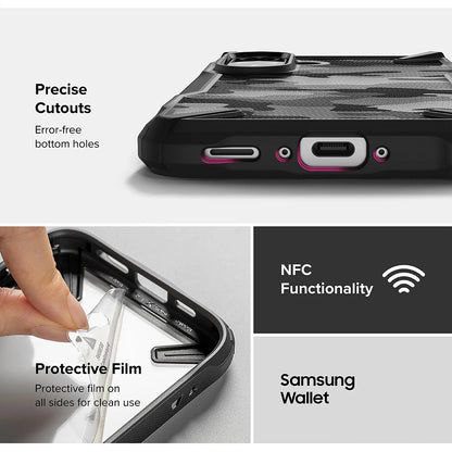 Hülle für Samsung Galaxy A56 A566 / A36 A366, Ringke, Fusion X Camo, Schwarz