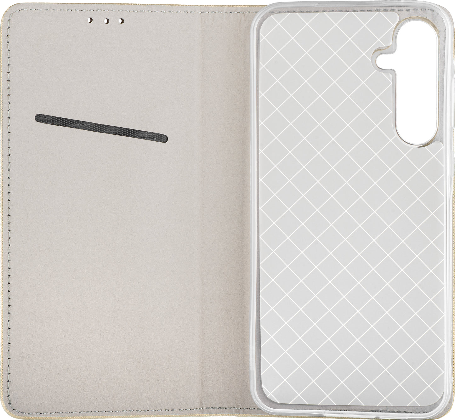 Hülle für Samsung Galaxy A17 4G / A17 5G, OEM, Smart Magnet, Gold