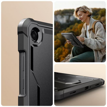 Hülle für Samsung Galaxy Tab A11+ / Tab A9+, Tech-Protect, Kevlar Pro, Schwarz