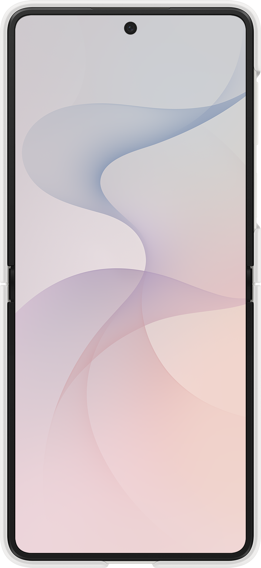 Case for Samsung Galaxy Z Flip8 F776, Silicone Ring Magnet, White EF-EF776CWEGWW