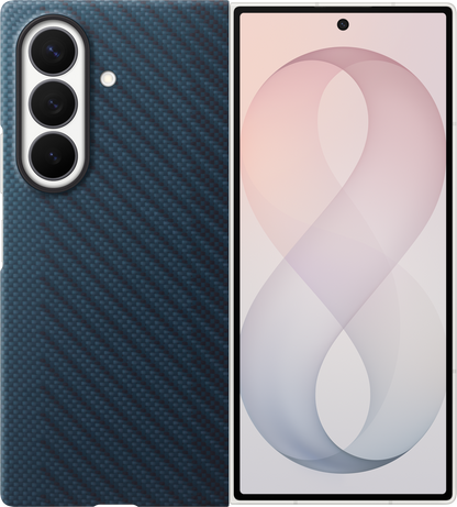 Hülle für Samsung Galaxy Z Fold8 Ultra F976, Carbon Magnet Case, Marineblau EF-KF976SNEGWW