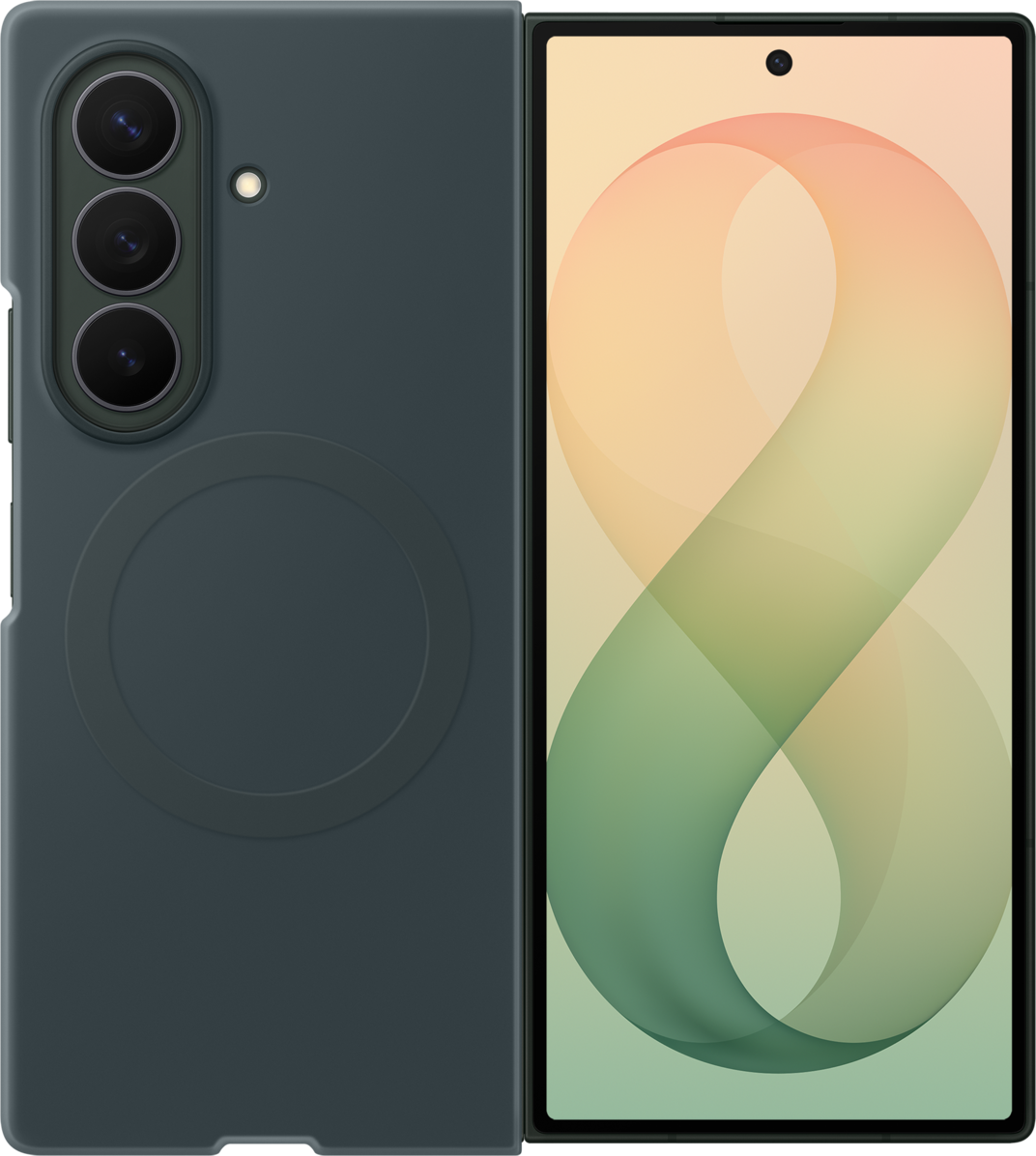 Hülle für Samsung Galaxy Z Fold8 Ultra F976, Silicone Magnet Case, Grün EF-EF976CGEGWW