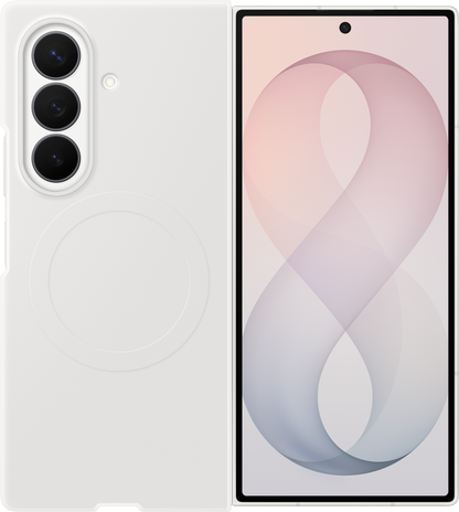 Hülle für Samsung Galaxy Z Fold8 Ultra F976, Silicone Magnet Case, Weiß EF-EF976CWEGWW