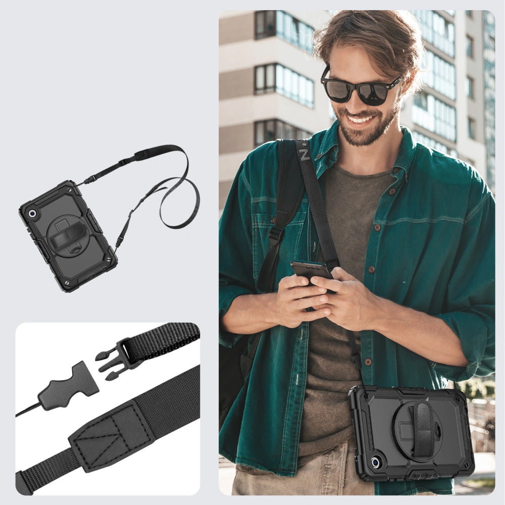 Hülle für Samsung Galaxy Tab A11 / Tab A9, Tech-Protect, Solid, Schwarz