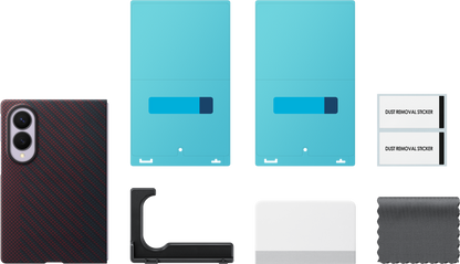 Hülle für Samsung Galaxy Z Fold8 F971, Carbon Magnet Case, Rot EF-KF971SREGWW