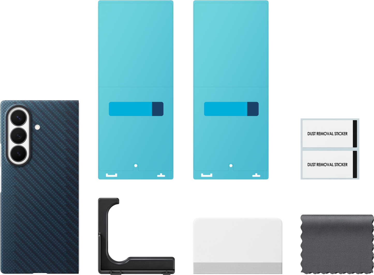 Hülle für Samsung Galaxy Z Fold8 Ultra F976, Carbon Magnet Case, Marineblau EF-KF976SNEGWW