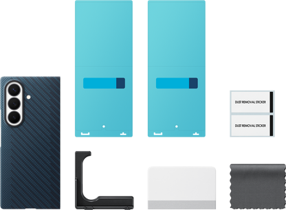Hülle für Samsung Galaxy Z Fold8 Ultra F976, Carbon Magnet Case, Marineblau EF-KF976SNEGWW
