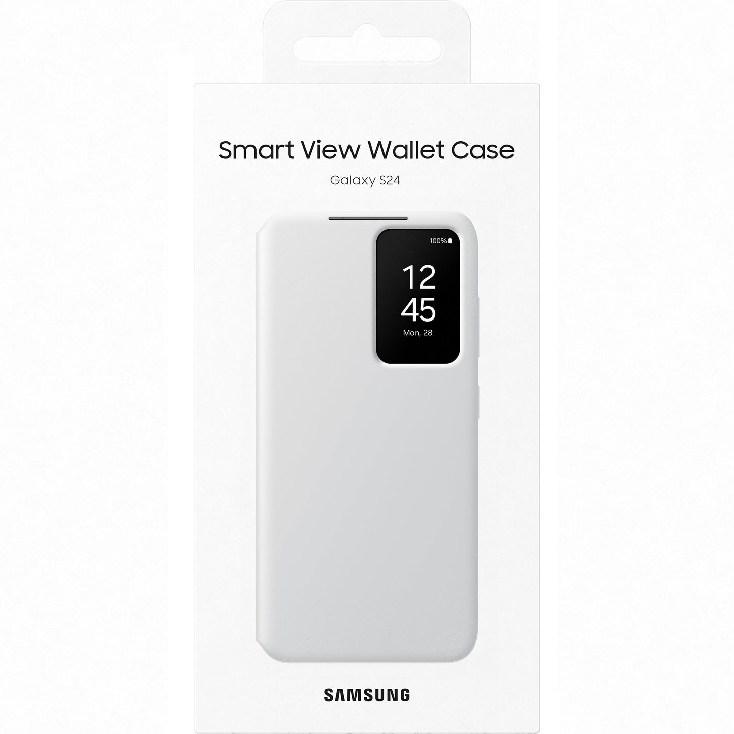 Case for Samsung Galaxy S24 S921, S-View Wallet, White EF-ZS921CWEGWW