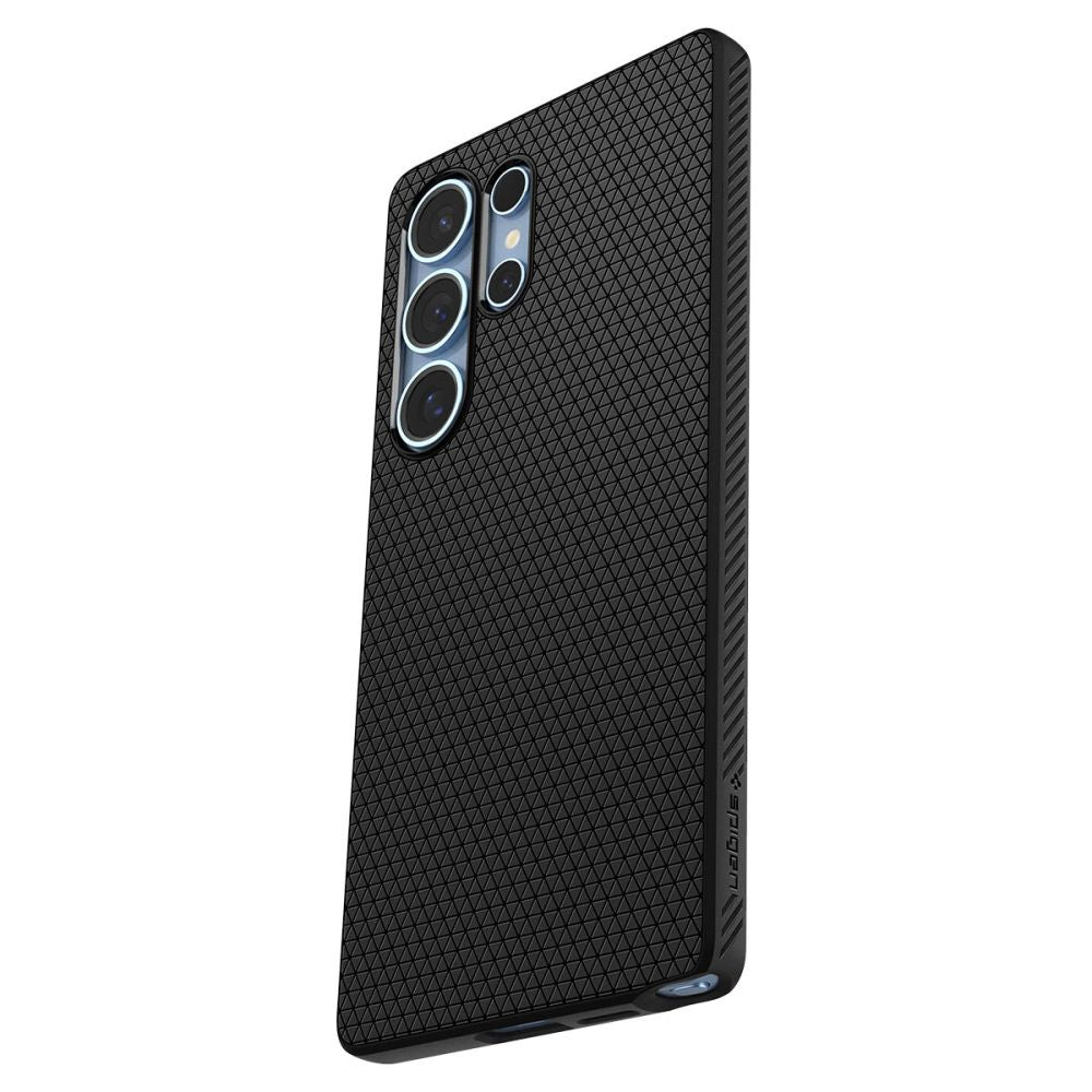 Case for Samsung Galaxy S25 Ultra S938, Spigen, Liquid Air, Black ACS08953
