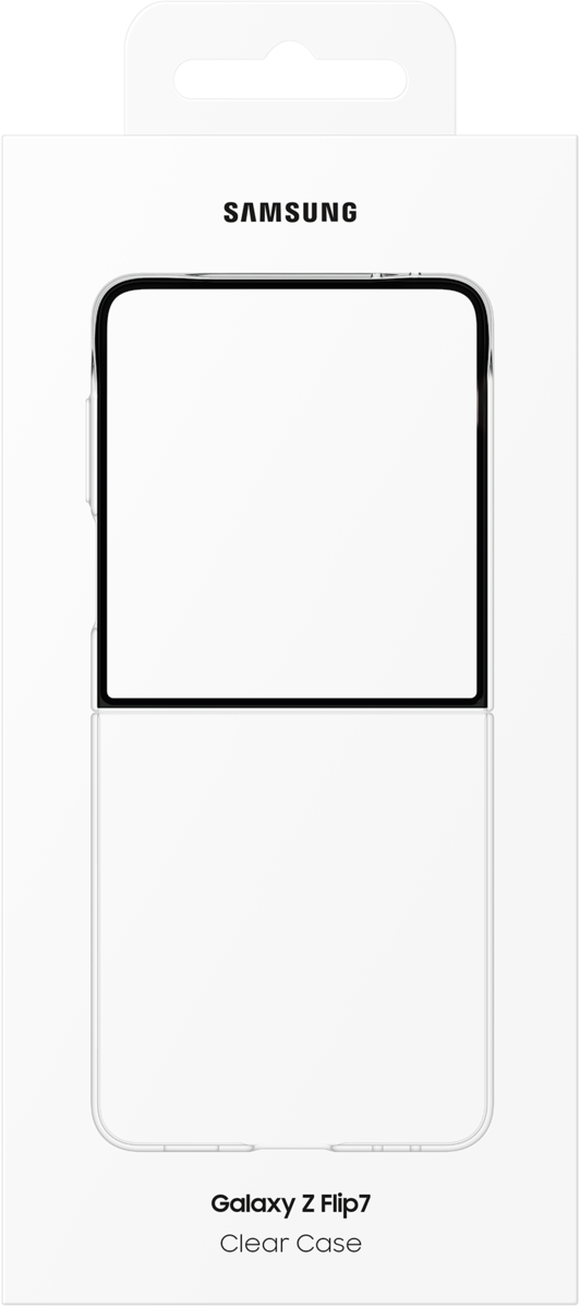Hülle für Samsung Galaxy Z Flip7 F766, Clear Case, Transparent EF-AF766CTEGWW