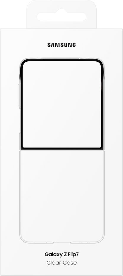 Hülle für Samsung Galaxy Z Flip7 F766, Clear Case, Transparent EF-AF766CTEGWW