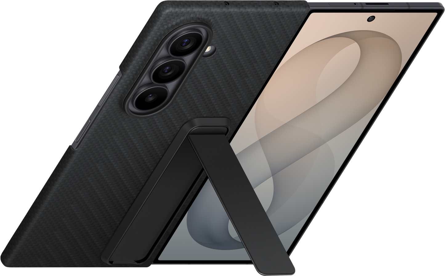 Hülle für Samsung Galaxy Z Fold8 Ultra F976, Carbon Standing, Schwarz EF-XF976SBEGWW