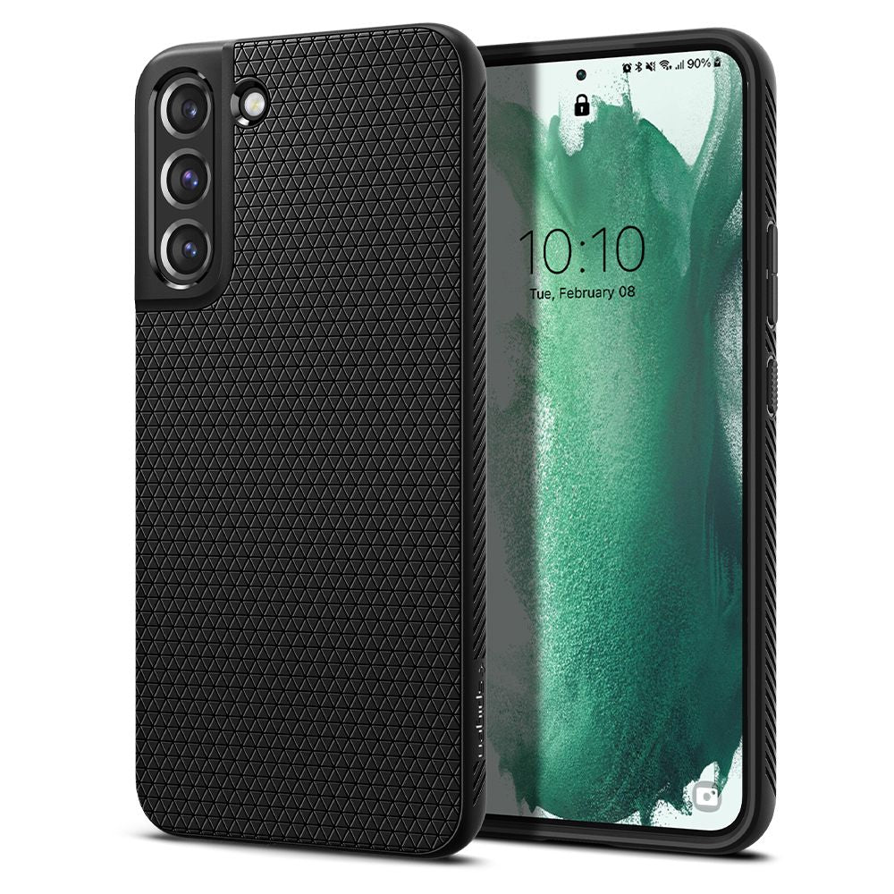 Hülle für Samsung Galaxy S22+ 5G S906, Spigen, Liquid Air, Schwarz ACS03953