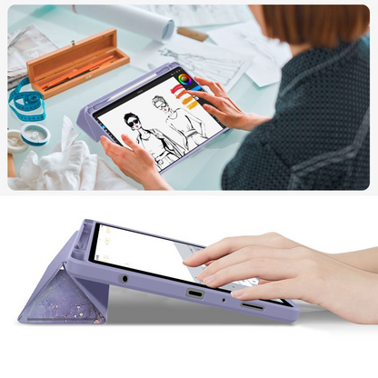 Hülle für Samsung Galaxy Tab A11+ / Tab A9+, Tech-Protect, SC PEN Hybrid, Violett