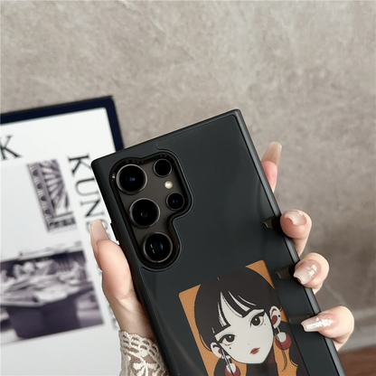 Hülle für Samsung Galaxy S24 Ultra S928, OEM, Display mit individuellem E-Ink, Schwarz