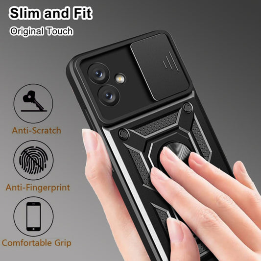 Hülle für Samsung Galaxy A04e A042 / M04 M045, Techsuit, CamShield, Schwarz