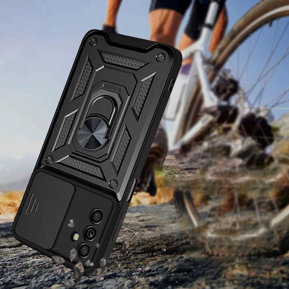 Hülle für Samsung Galaxy A05s A057, Techsuit, CamShield, Schwarz