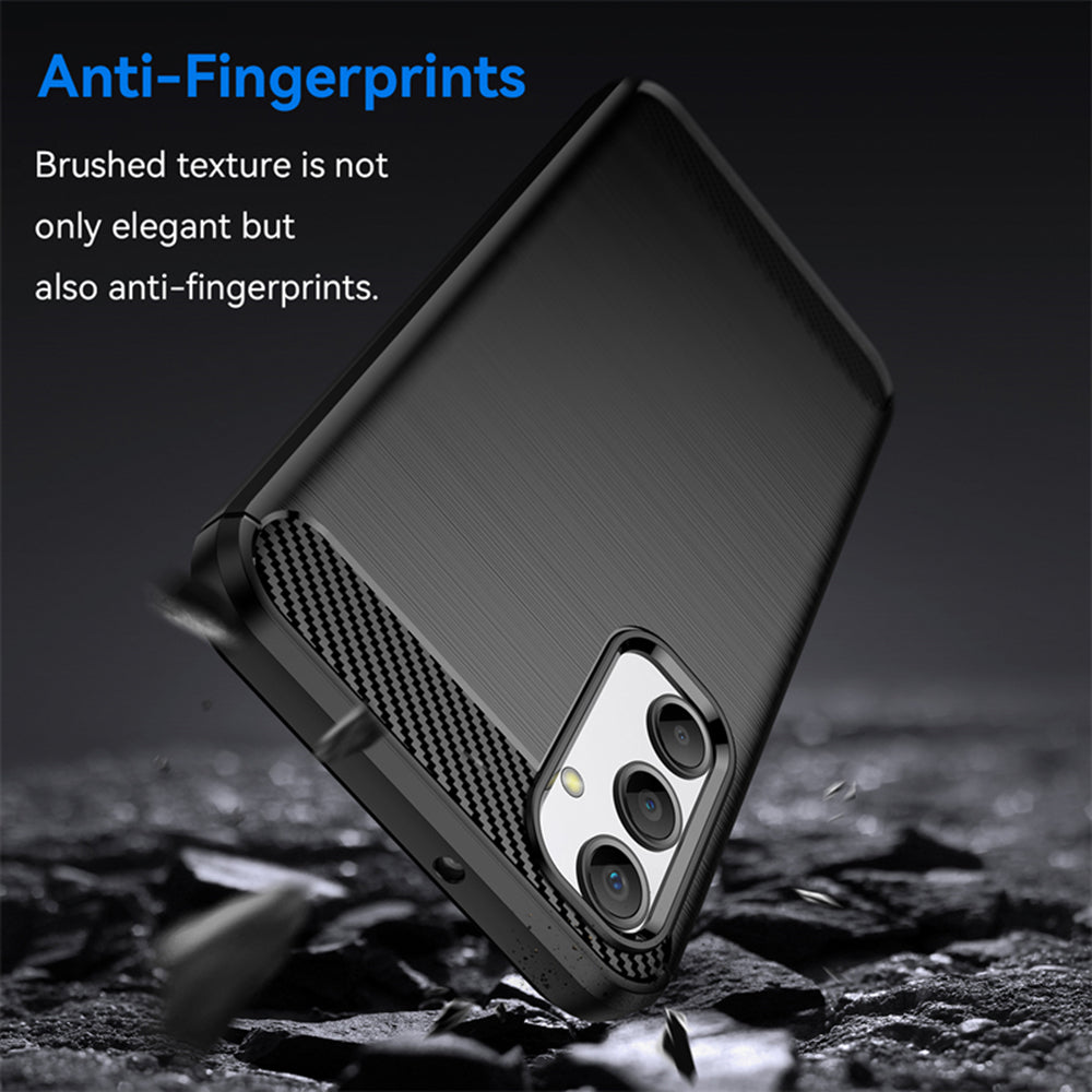 Hülle für Samsung Galaxy A05s A057, Techsuit, Carbon, Schwarz